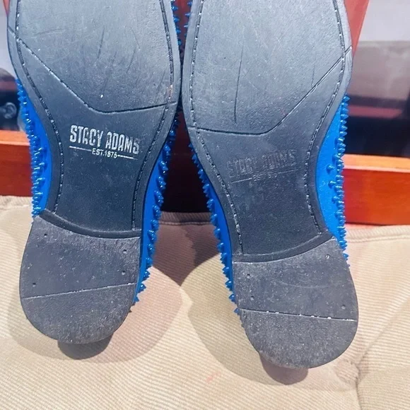 Stacy Adam’s Royal Blue Sabre Spiked Loafers. - Picture 12 of 16